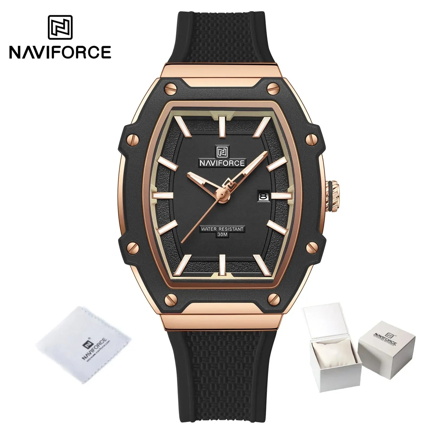 Barrel Women’s Watch | Silicone Strap Waterproof Sport Clock - Maison Novaire