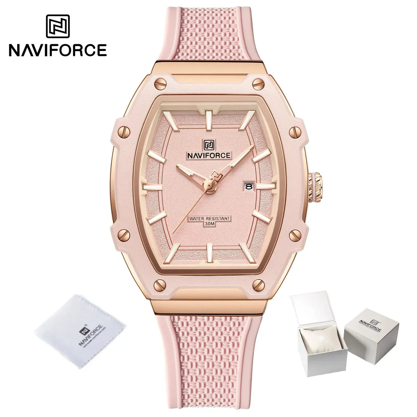 Barrel Women’s Watch | Silicone Strap Waterproof Sport Clock - Maison Novaire
