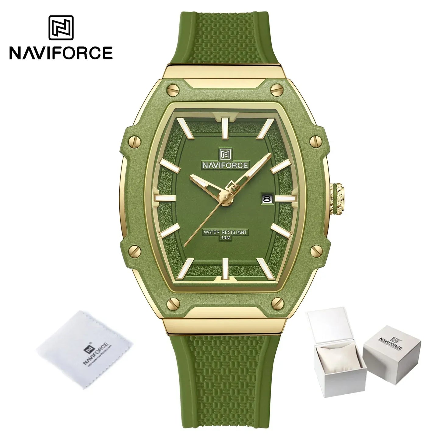 Barrel Women’s Watch | Silicone Strap Waterproof Sport Clock - Maison Novaire