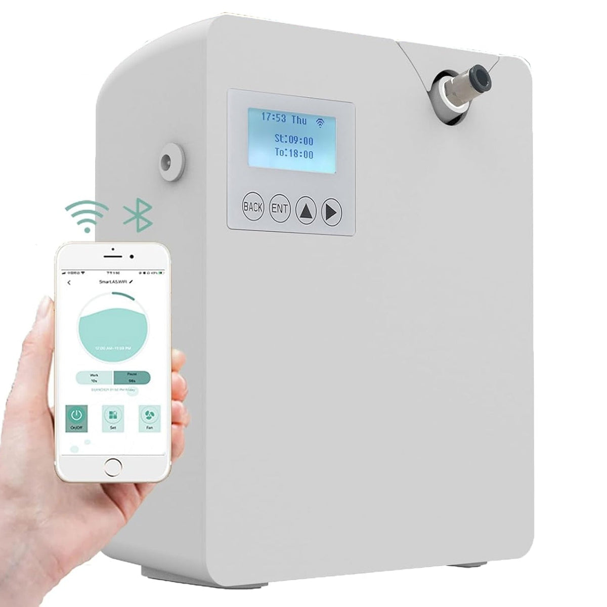 Bluetooth Smart Aroma Diffuser – 300m³ Coverage for Hotels & Home - Maison Novaire