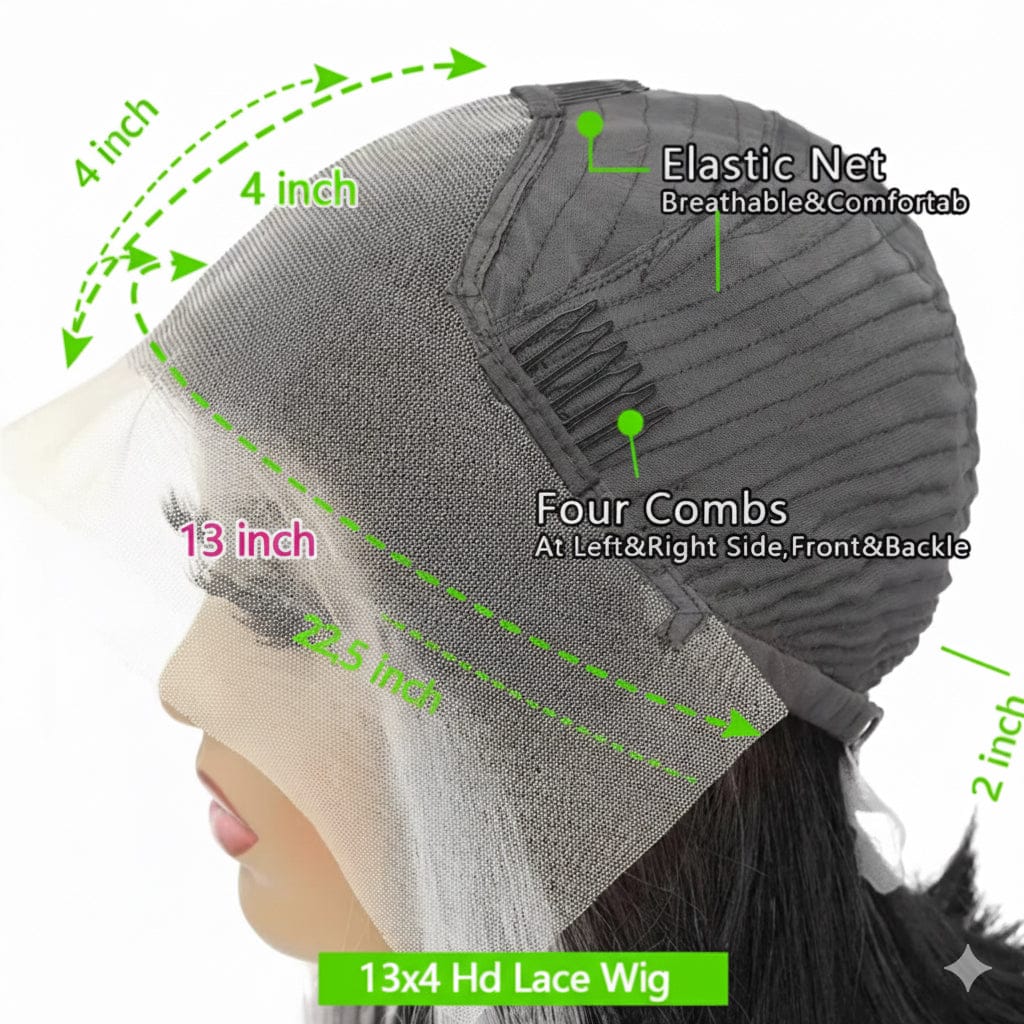 Brazilian Bone Straight Human Hair Lace Wig | Maison Hair Atelier  - 13x6 HD Lace / United States / 18inches|200% - Maison Novaire