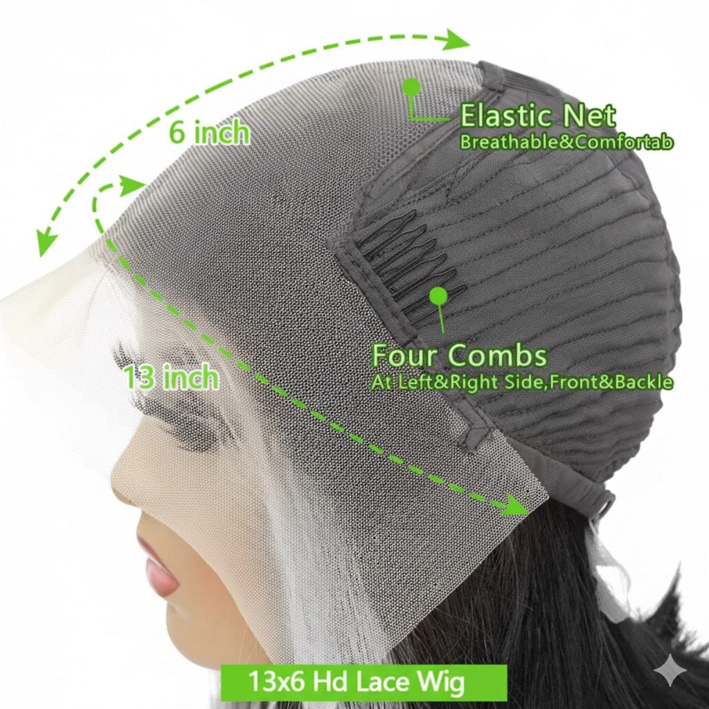 Brazilian Bone Straight Human Hair Lace Wig | Maison Hair Atelier  - 13x6 HD Lace / United States / 18inches|200% - Maison Novaire