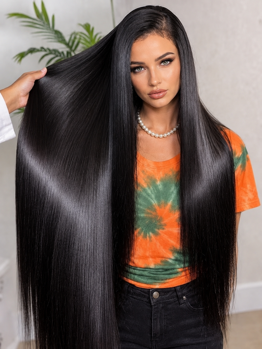 Brazilian Straight HD Lace Wig – Wear & Go Glueless  - 13x6 Lace Wig / 300 Density / United States|20inches - Maison Novaire