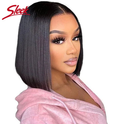 Brazilian Straight Lace Bob Wigs - Maison Novaire