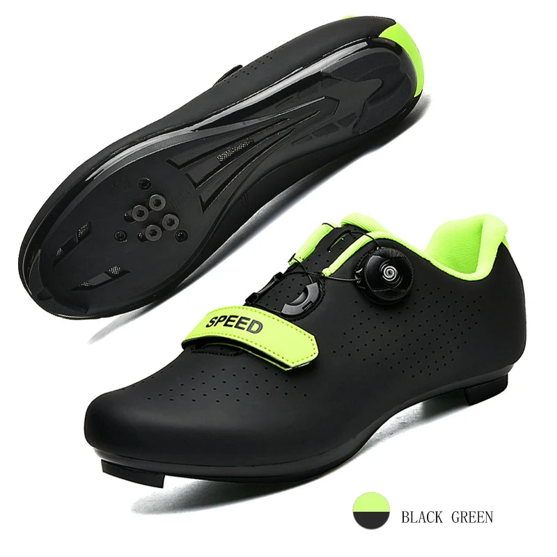 Breathable Cycling Shoes for Men & Women  - Black Green / 47 - Maison Novaire