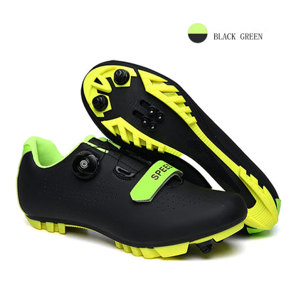 Breathable Cycling Shoes for Men & Women  - Black Green 1 / 47 - Maison Novaire