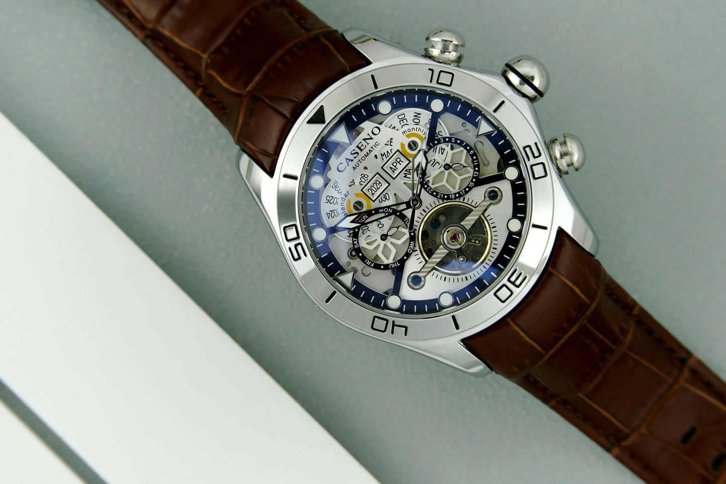 CASENO Large dial Mechanical watch -58284G - BLAKESTORE-NG