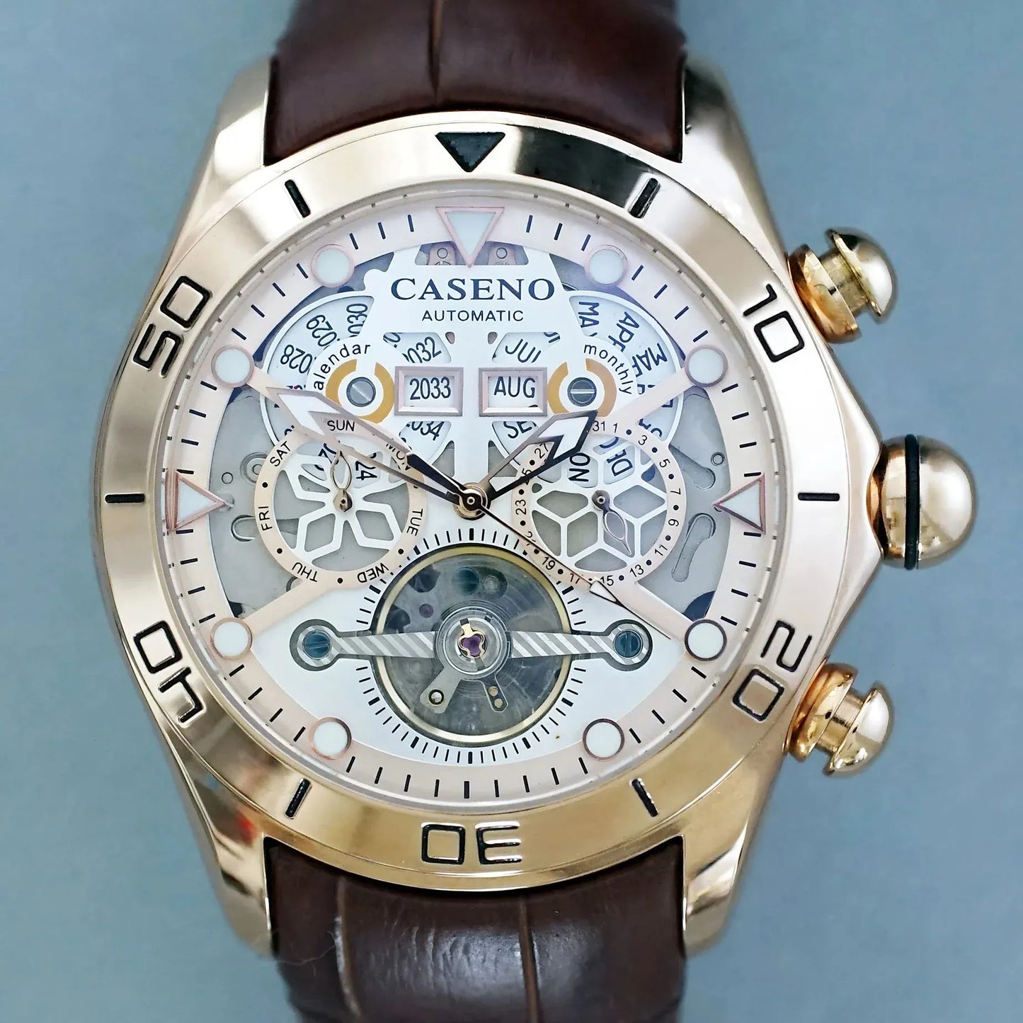 CASENO Large dial Mechanical watch -58284G - Maison Novaire #