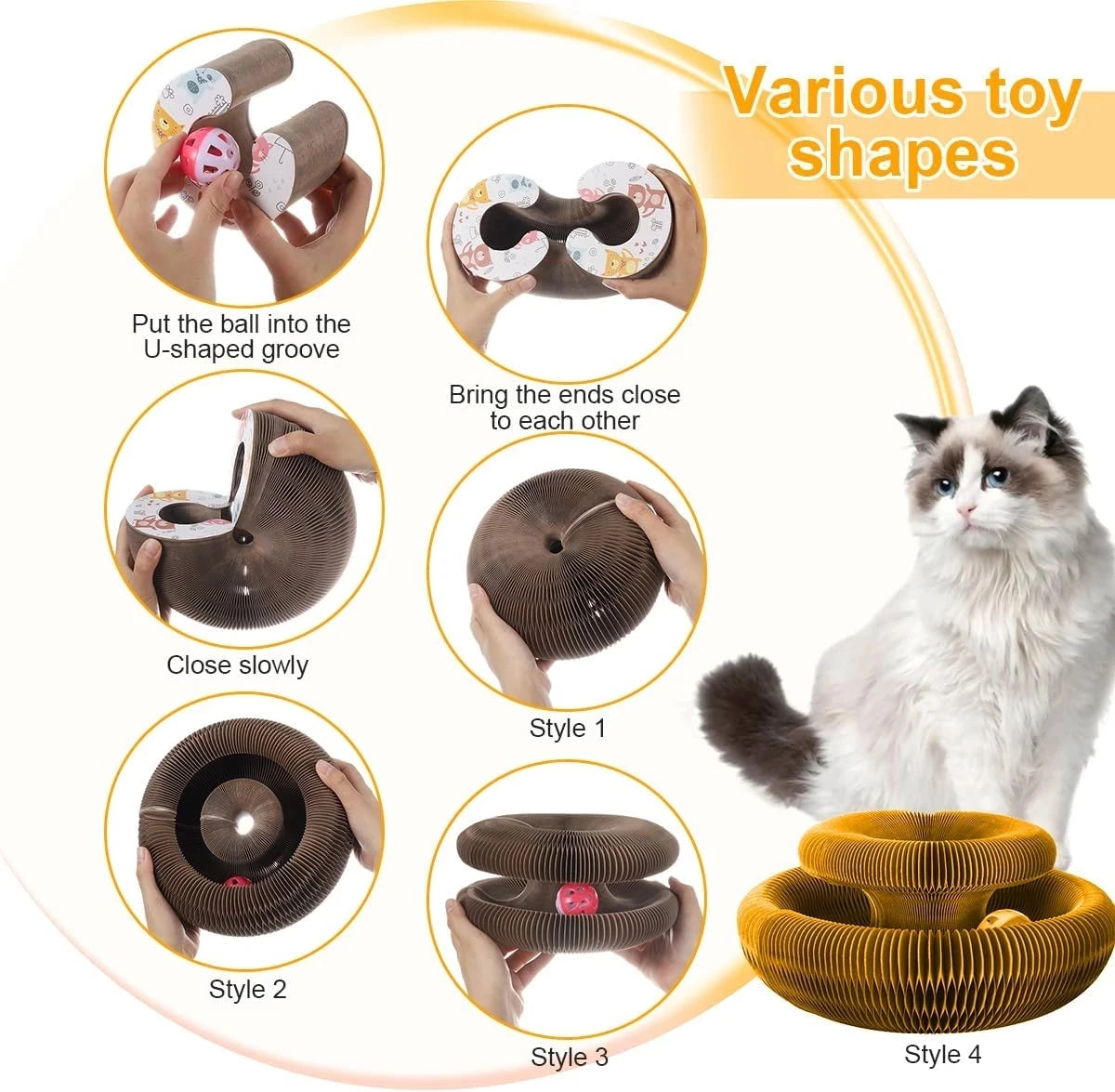 Cat Toy Scratcher. - Maison Novaire