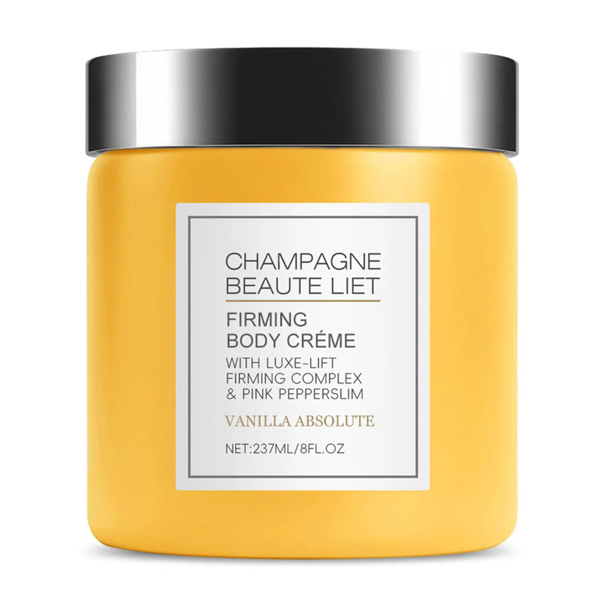 Champagne Firming Body Cream with Pepperslim – Daily Hydrating Tightening Lotion  - Rose - Maison Novaire