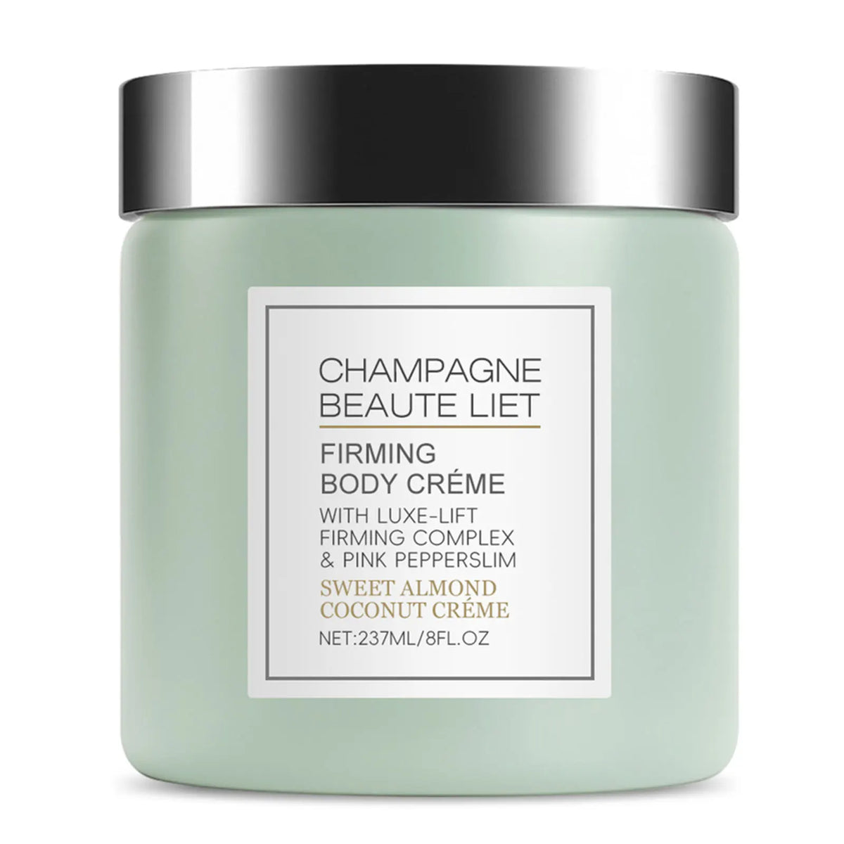 Champagne Firming Body Cream with Pepperslim – Daily Hydrating Tightening Lotion  - Rose - Maison Novaire
