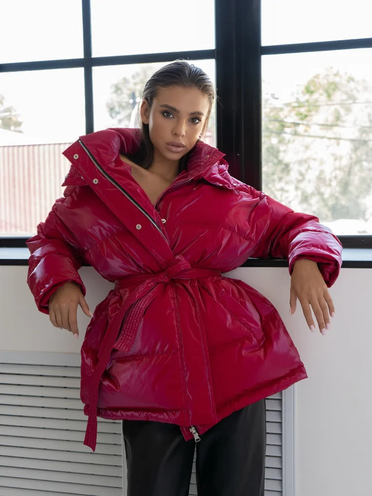 Chic Autumn & Winter Cotton Padded Hoodie Jacket for Women - Maison Novaire