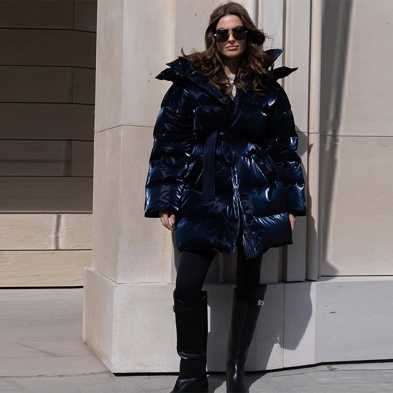 Chic Autumn & Winter Cotton Padded Hoodie Jacket for Women - Maison Novaire