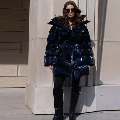 Chic Autumn & Winter Cotton Padded Hoodie Jacket for Women - Maison Novaire
