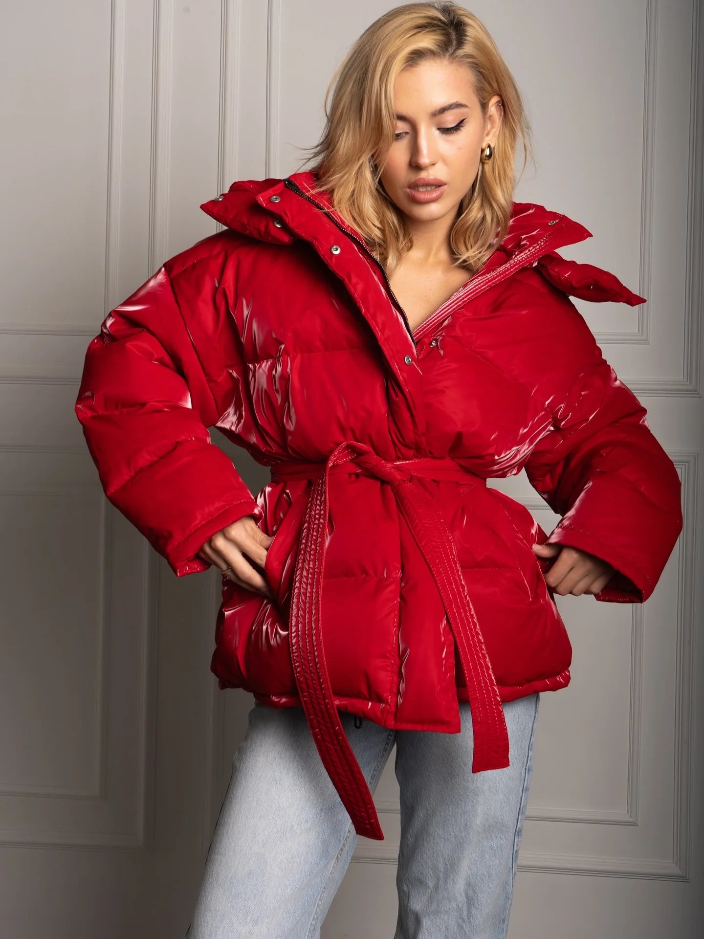 Chic Autumn & Winter Cotton Padded Hoodie Jacket for Women - Maison Novaire