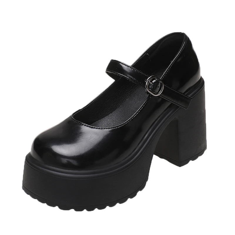 Chunky Platform High Heels Pumps Women. - Maison Novaire #