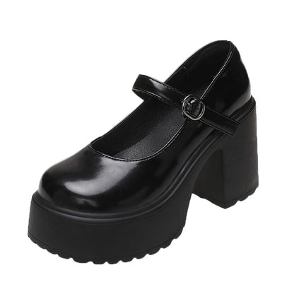 Chunky Platform High Heels Pumps Women. - Maison Novaire #