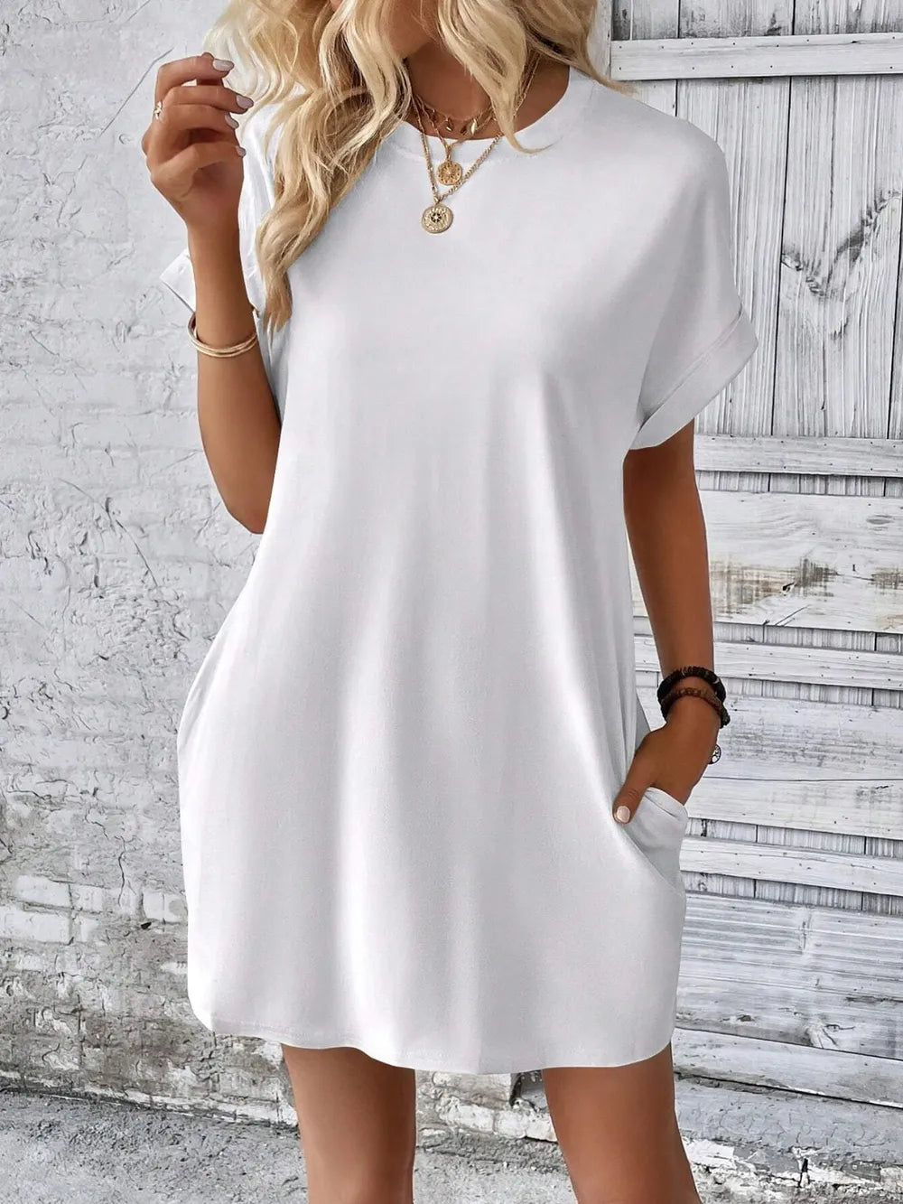 Classic Fit Sheerless Stretch Top - Versatile Polyester Blend - Maison Novaire