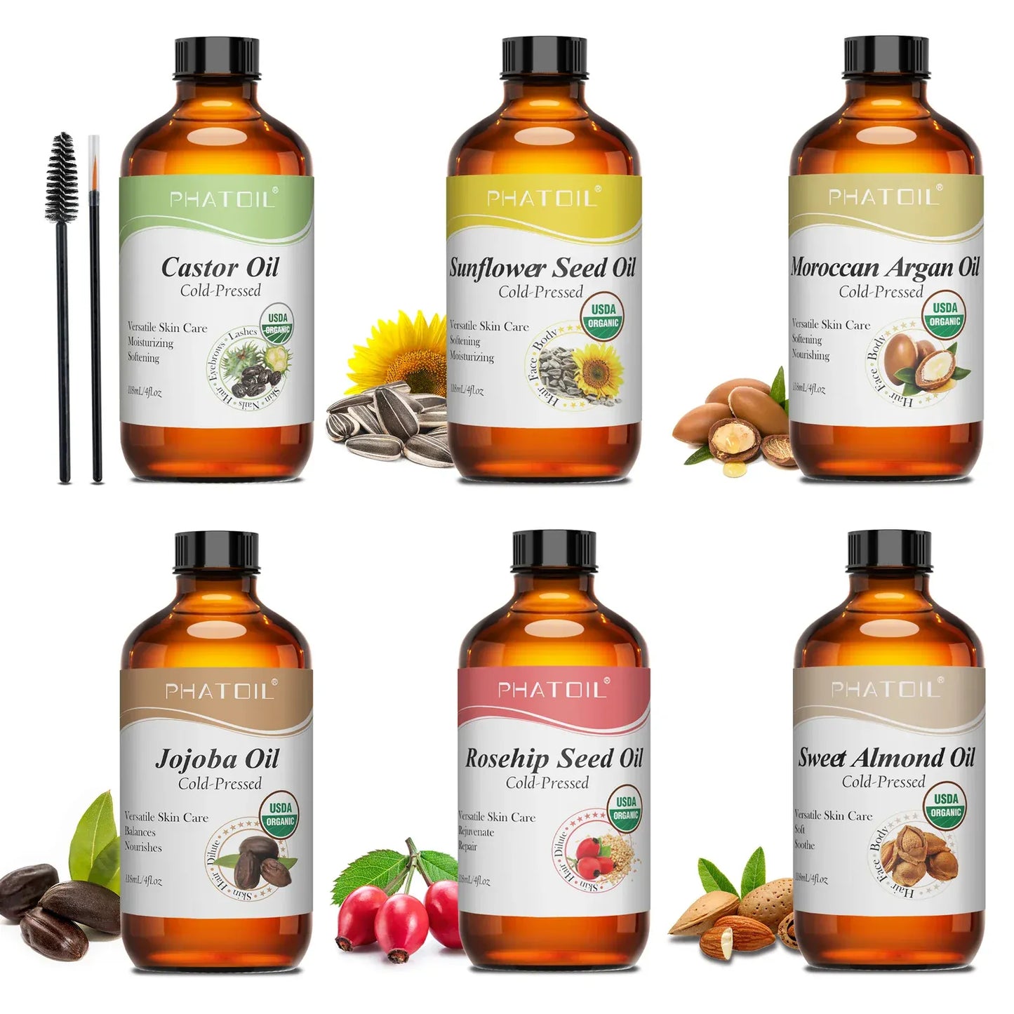 Cold Pressed Organic Castor Oil for Face - Maison Novaire #