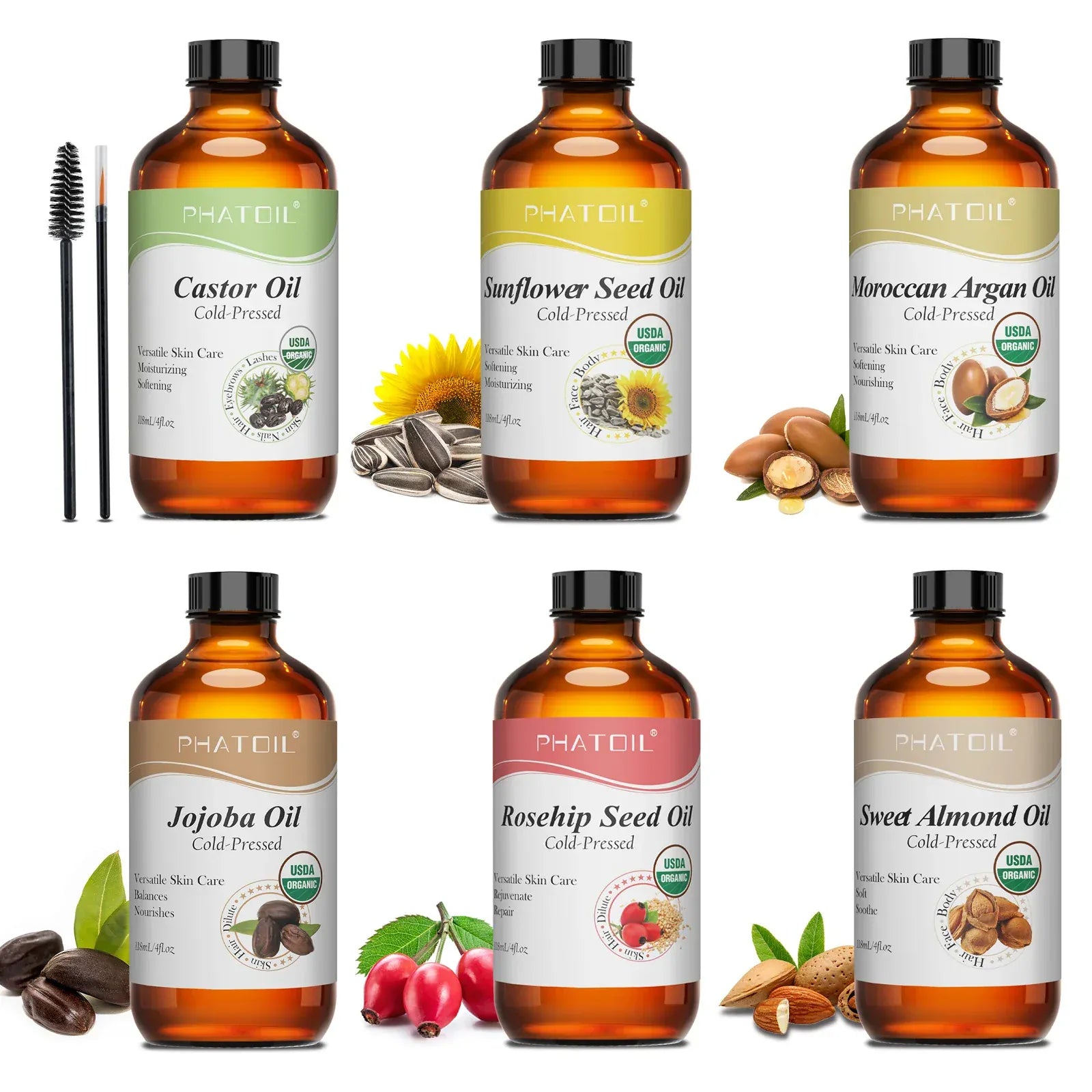 Cold Pressed Organic Castor Oil for Face - Maison Novaire #