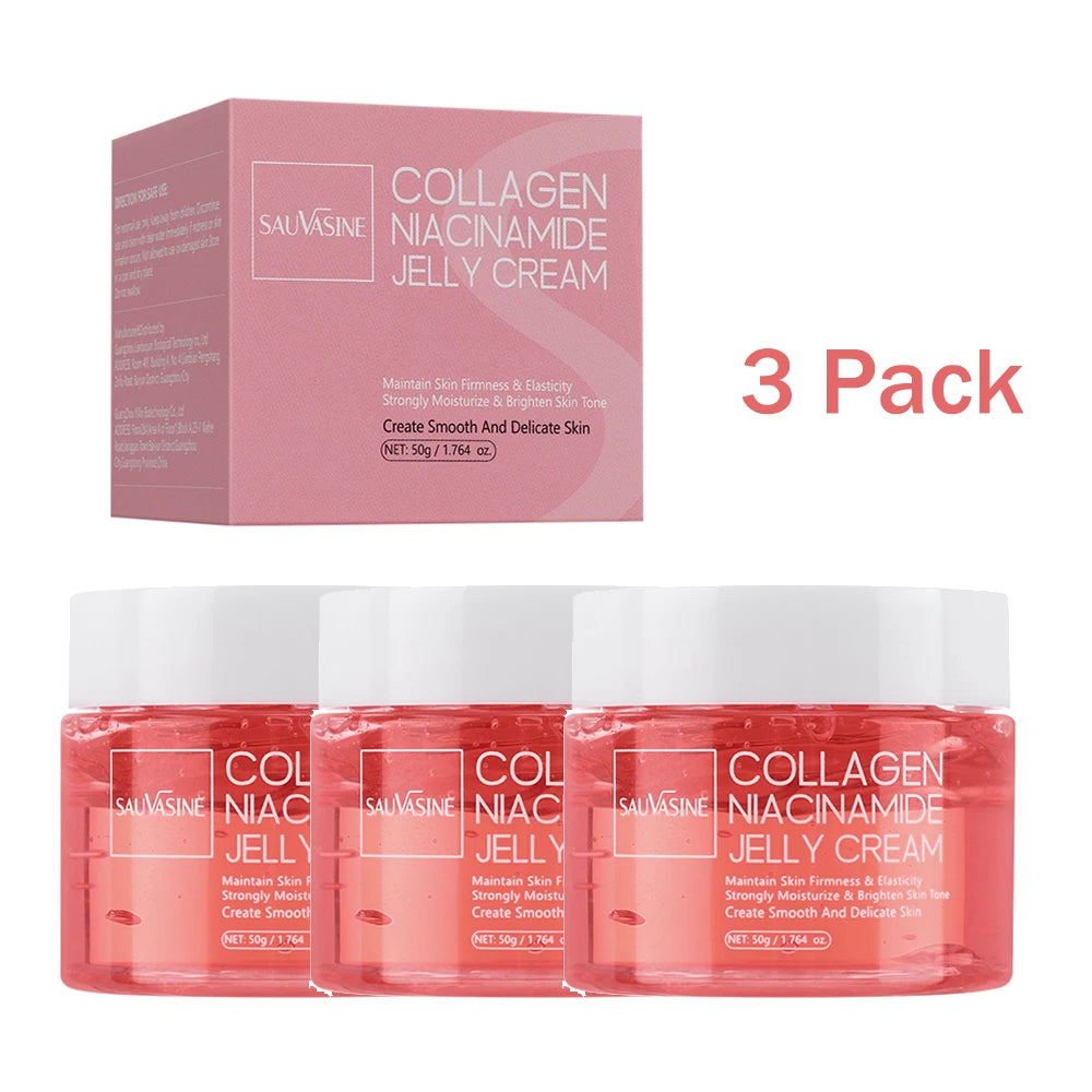 Collagen Jelly Cream with Niacinamide – 24h Glow & Firming Moisturizer  - 3 pack - Maison Novaire
