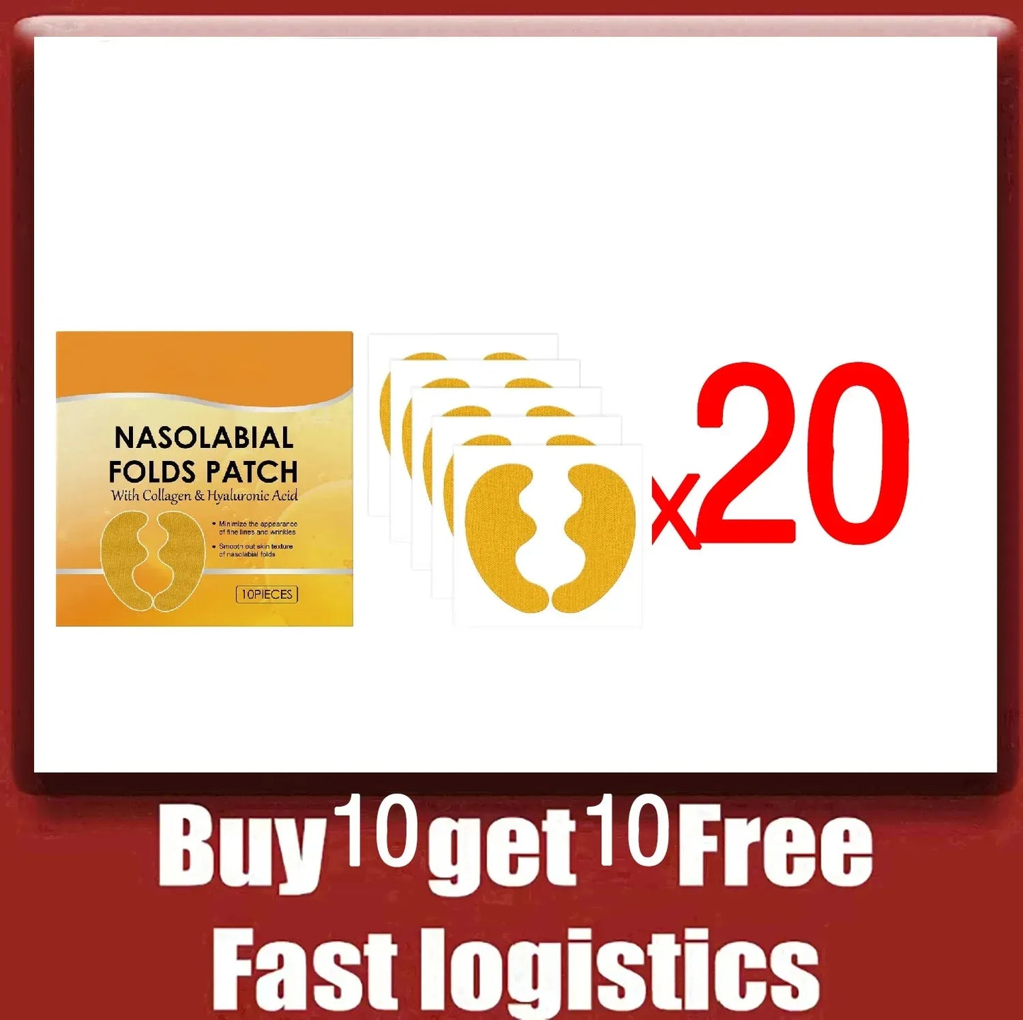 Collagen Nasolabial Folds Patch – Firming & Anti-Wrinkle Moisture Mask - BLAKESTORE-NG