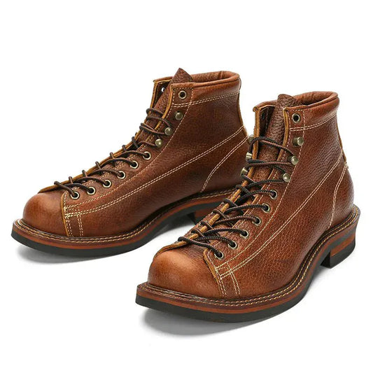 Cowhide Hiking Trekking Boots - Maison Novaire