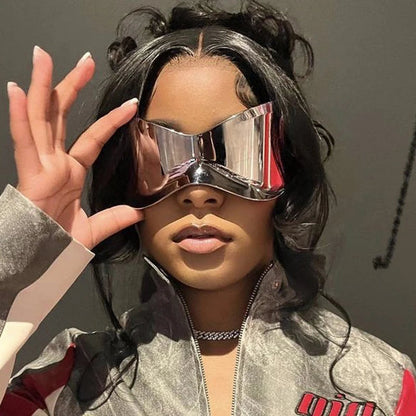 Cycling Oversized Punk Rimless Goggle. - Maison Novaire