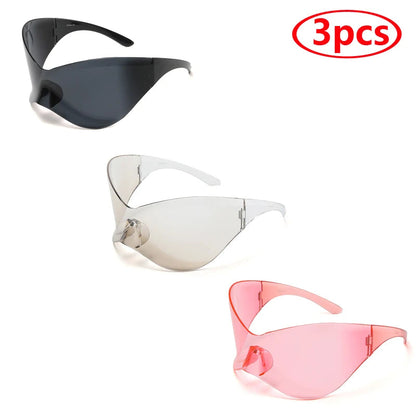 Cycling Oversized Punk Rimless Goggle. - Maison Novaire