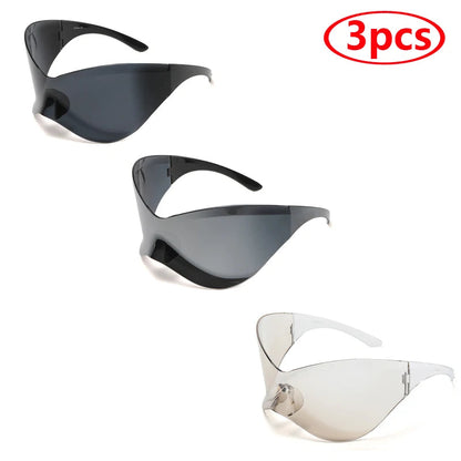 Cycling Oversized Punk Rimless Goggle. - Maison Novaire
