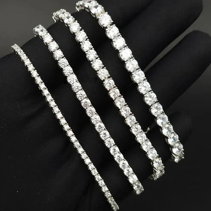 Dainty Moissanite Tennis Bracelet. - BLAKESTORE-NG