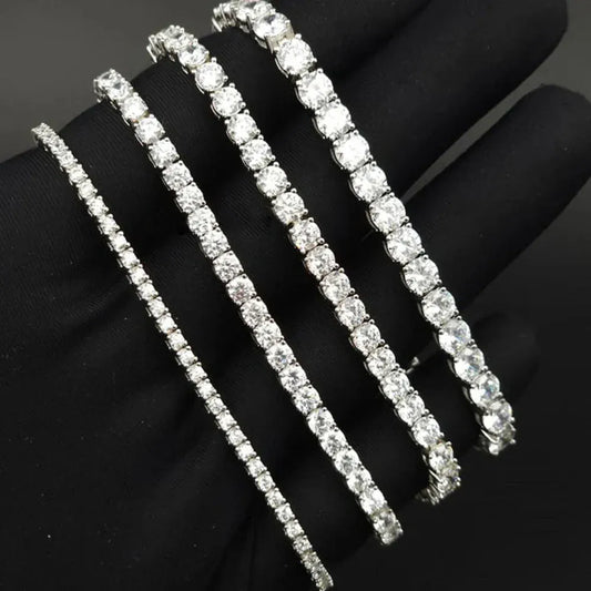 Dainty Moissanite Tennis Bracelet. - BLAKESTORE-NG