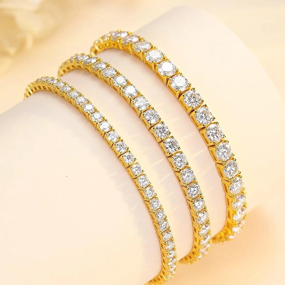 Dainty Moissanite Tennis Bracelet. - Maison Novaire
