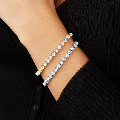 Dainty Moissanite Tennis Bracelet. - Maison Novaire