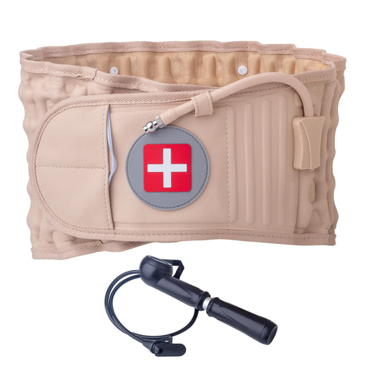 Decompression Lumbar Support Belt – Adjustable Inflatable Waist Traction - Maison Novaire #
