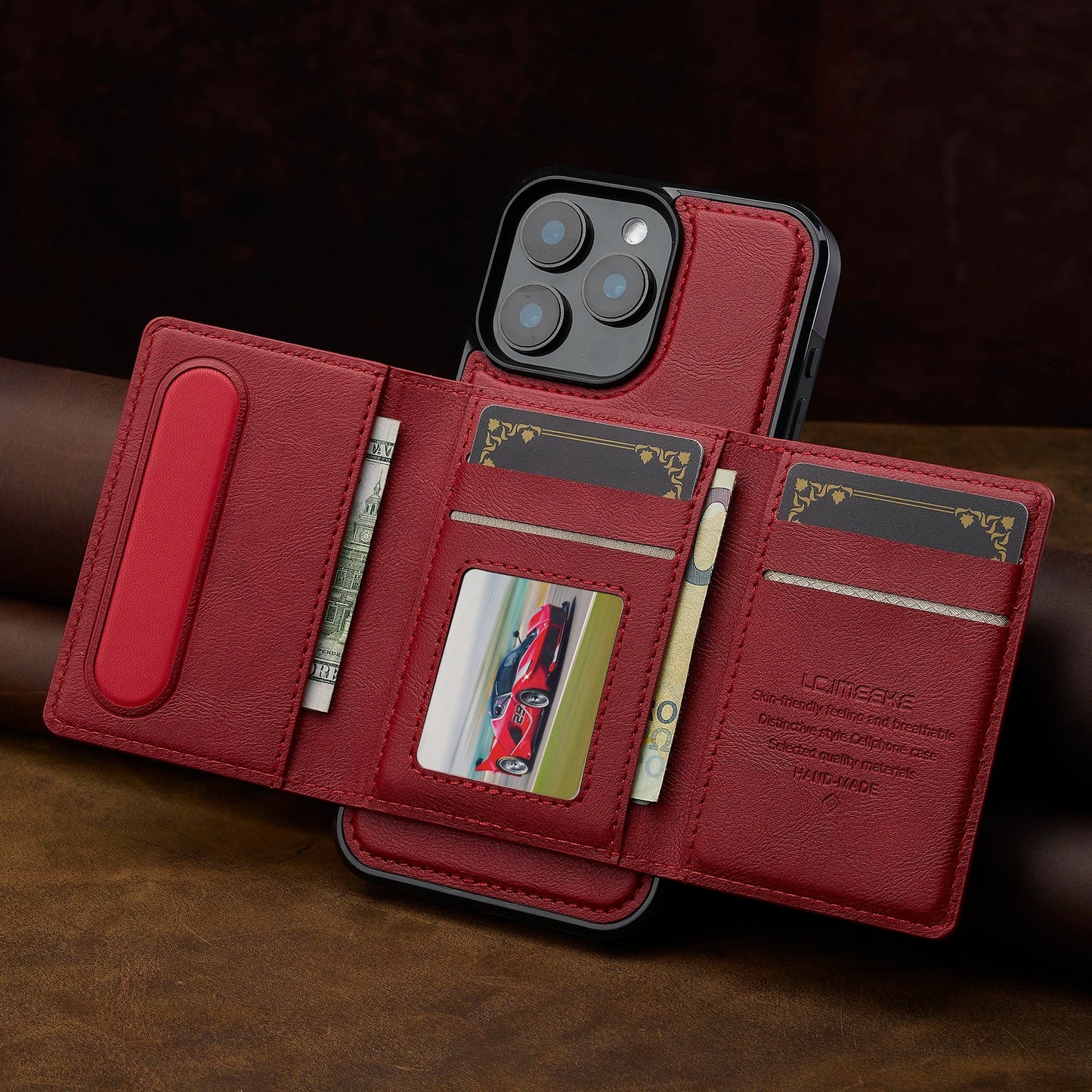 Detachable Magnetic Leather Case For iPhone - Maison Novaire #