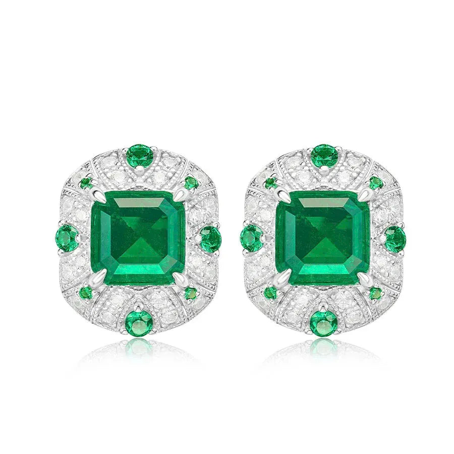 Diamond Cultivated Synthetic Emerald Bracelet. - BLAKESTORE-NG