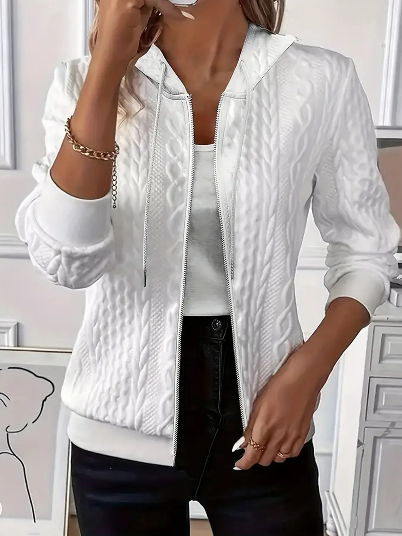 Drawstring Hooded Jacket - BLAKESTORE-NG