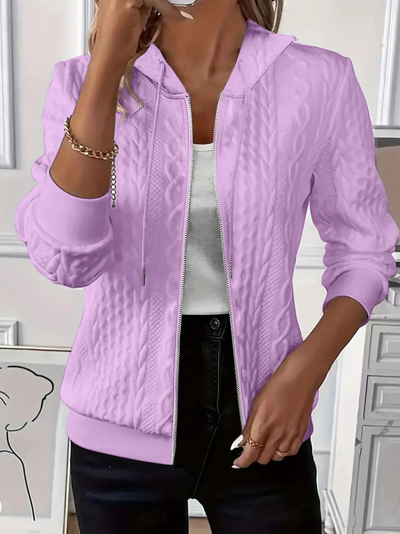 Drawstring Hooded Jacket - BLAKESTORE-NG