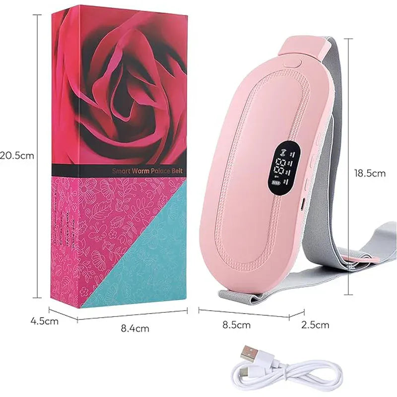 Electric Menstrual Spasm Massager Vibrator Heating Belt – Period Pain Relief - BLAKESTORE-NG