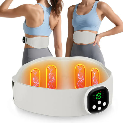 Electric Waist Massager Lower Back Toning Belt – Vibration & Hot Compress - Maison Novaire