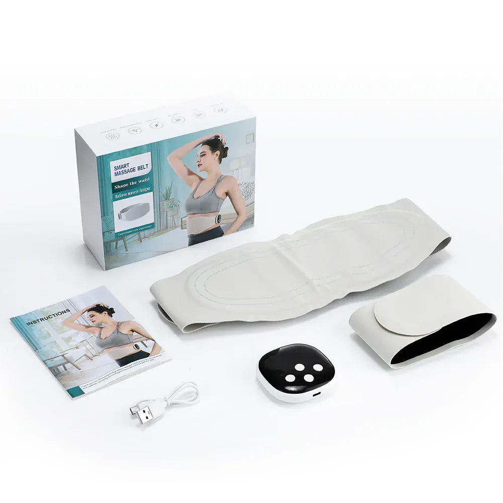Electric Waist Massager Lower Back Toning Belt – Vibration & Hot Compress - Maison Novaire