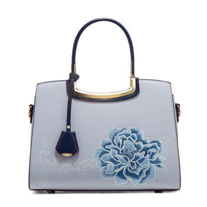 Embroidered Large Capacity Women's Shoulder Bag. High-end Top-handle Bag For Women. - Maison Novaire