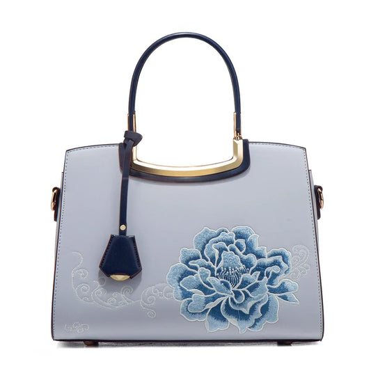 Embroidered Large Capacity Women's Shoulder Bag. High-end Top-handle Bag For Women. - Maison Novaire