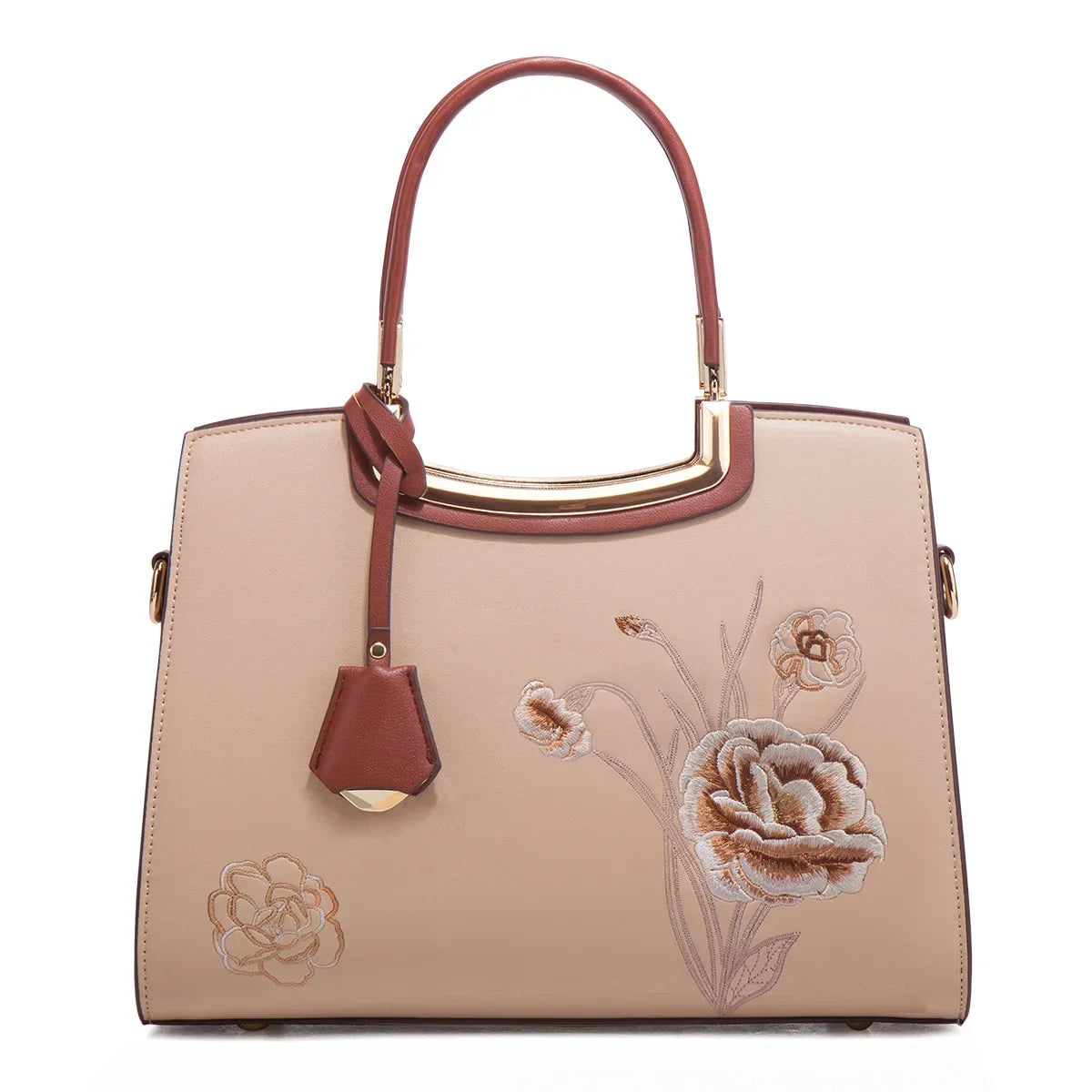 Embroidered Large Capacity Women's Shoulder Bag. High-end Top-handle Bag For Women. - Maison Novaire