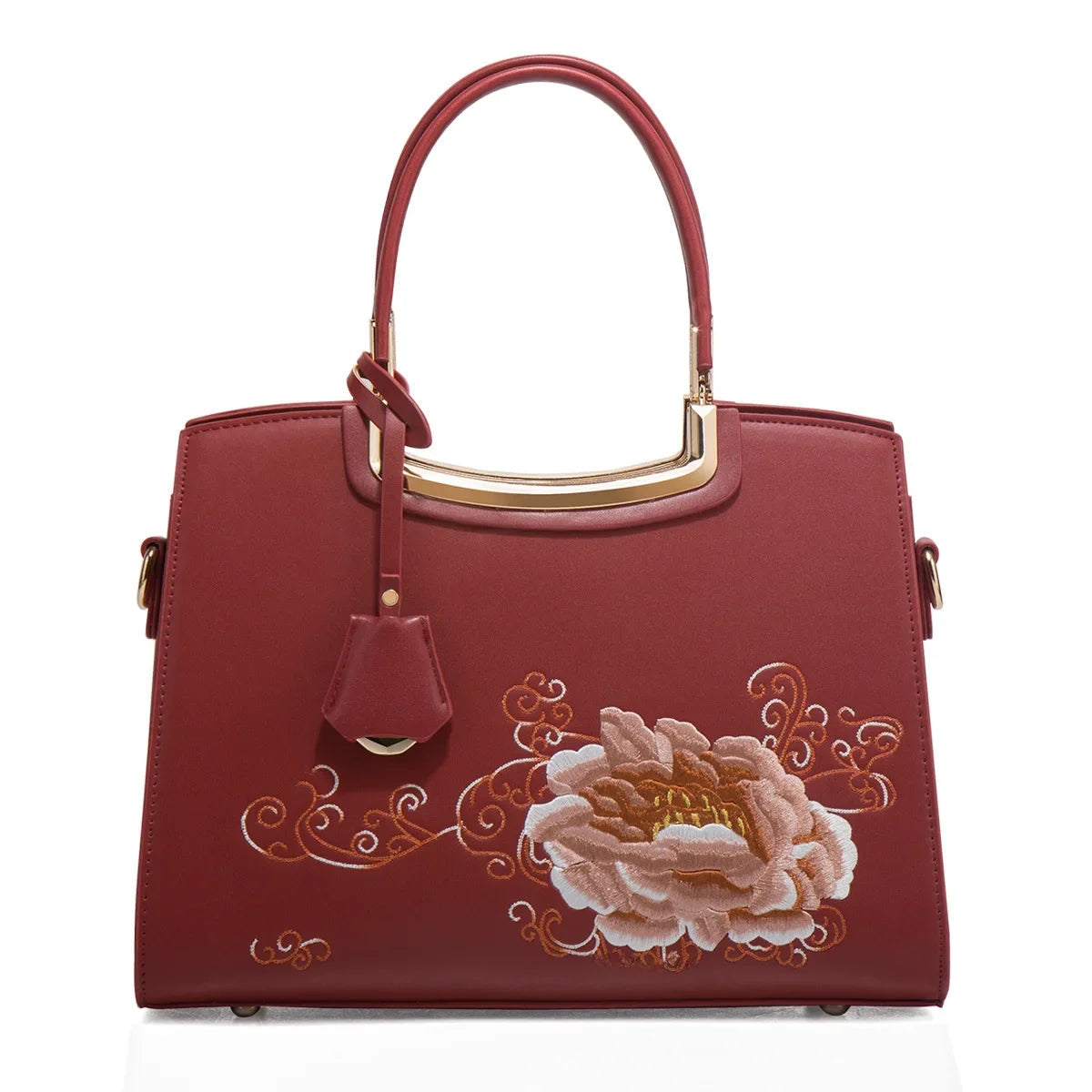 Embroidered Large Capacity Women's Shoulder Bag. High-end Top-handle Bag For Women. - Maison Novaire