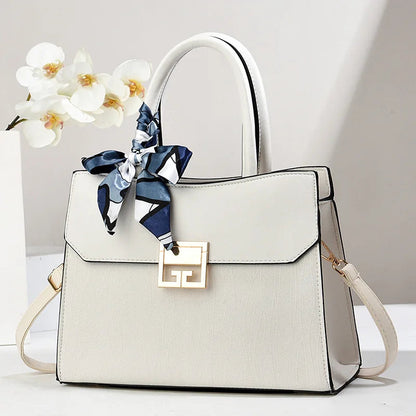 Embroidery Vintage Women Handbag Scarf Bow Classical Shoulder Crossbody Bag. Mother's Day Gift. - Maison Novaire