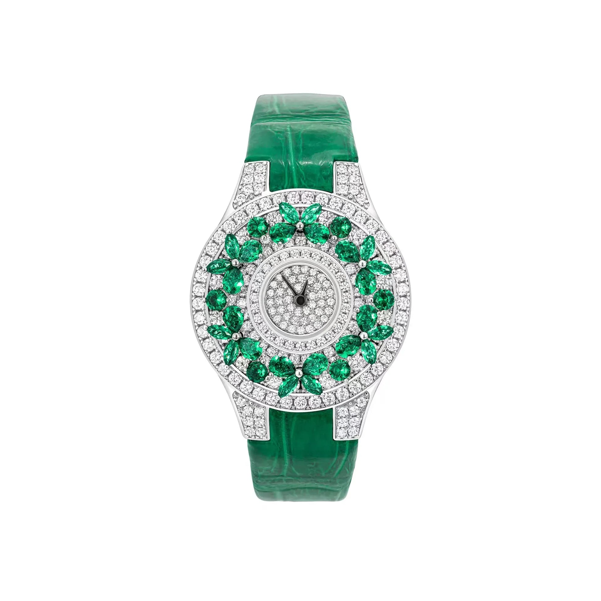 Emerald Leather watch for Women. - BLAKESTORE-NG