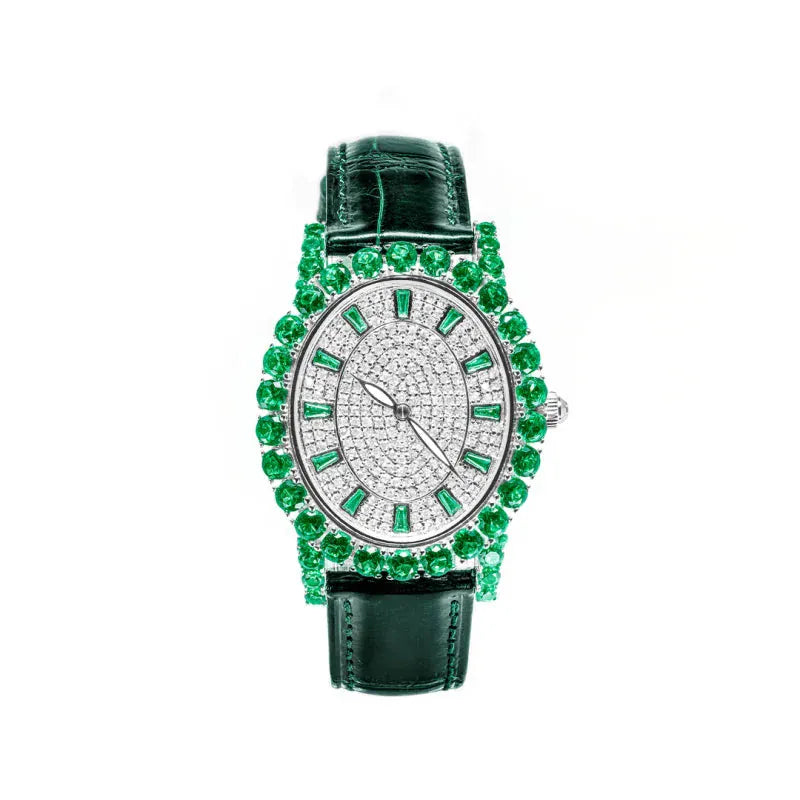 Emerald Leather watch for women - BLAKESTORE-NG