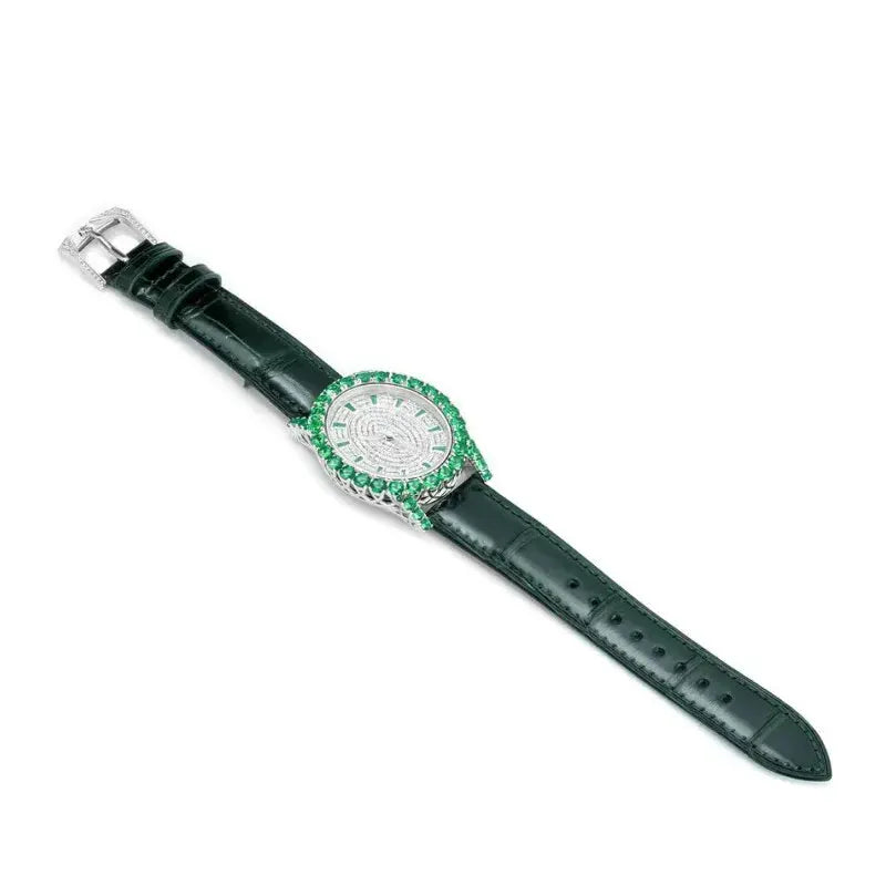 Emerald Leather watch for women - BLAKESTORE-NG
